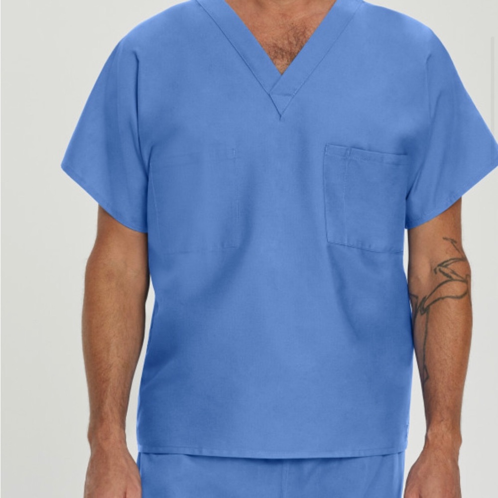 (2) Large Landau scrub shirts
